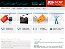 Tablet Screenshot of colombianmariana.com